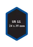 Univerzální opravná vložka US 10 80 mm - 1 kus - Ferdus 4.27 Varianta: US 11 24x35 mm. 1 ks