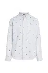 Košile Tommy Hilfiger modrá barva, KB0KB09796