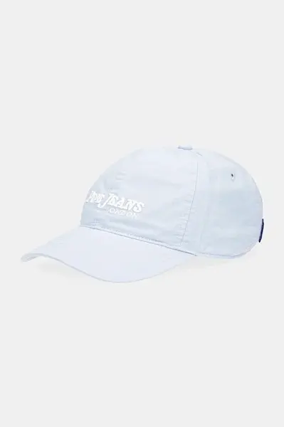 Bavlněná baseballová čepice Pepe Jeans modrá barva, s aplikací, PM040571
