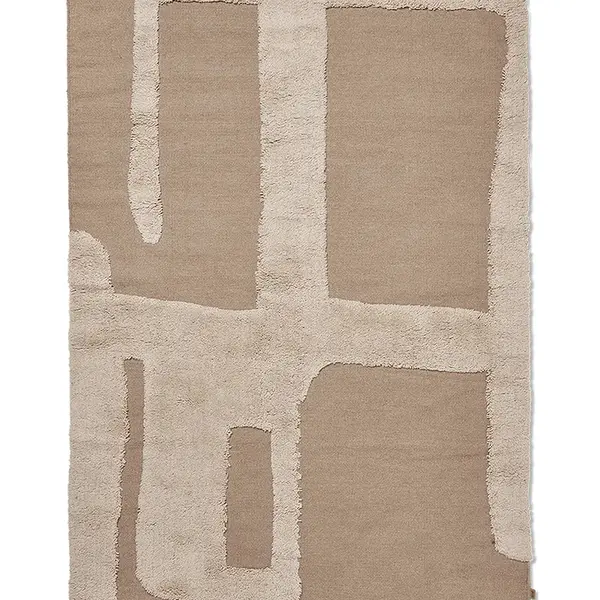 Vlněný koberec ferm LIVING Alley Wool Rug hnědá barva