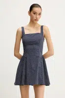 Šaty Abercrombie & Fitch tmavomodrá barva, mini, KI159-5485