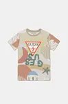 Dětské bavlněné tričko Guess béžová barva, N5GI07 K8HM4