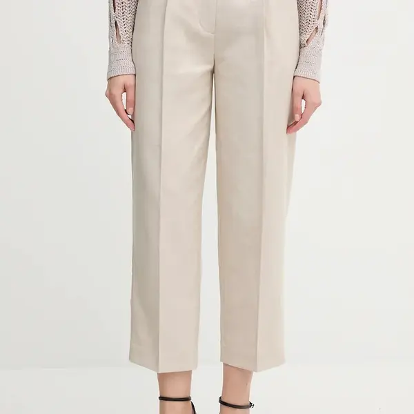 Kalhoty s příměsí lnu Tommy Hilfiger