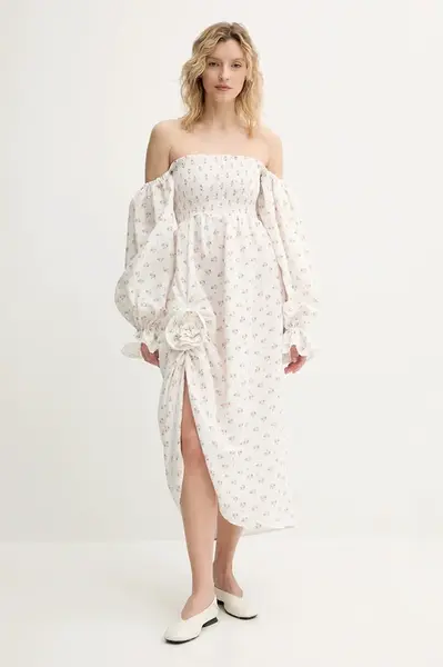 Lněné šaty The Sleeper