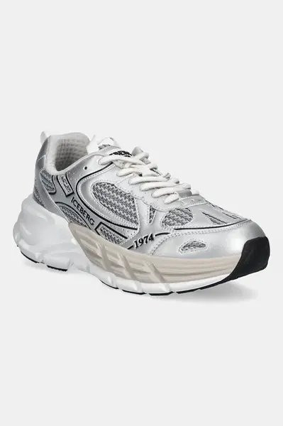 Sneakers boty Iceberg ICB-ONE stříbrná barva, IU17060O