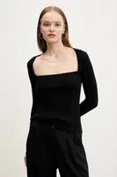 Svetr Abercrombie & Fitch dámský, černá barva, KI150-5176
