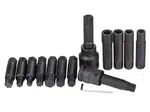 Rázové hlavice TORX, TORX-E, Imbus, velikosti 3/4" a 1", sada - QUATROS QS50472