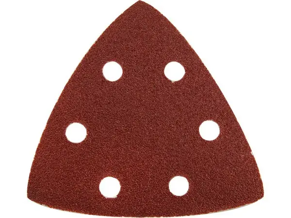 Brusný papír delta 93 mm, různé zrnitosti, 6 otvorů, suchý zip, sada 20 ks - EXTOL PREMIUM Zrnitost: P60