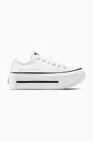 Tenisky Converse Chuck Taylor All Star Lift Double Stack unisex, bílá barva, A15491C