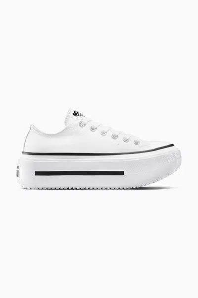 Tenisky Converse Chuck Taylor All Star Lift Double Stack unisex, bílá barva, A15491C