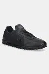 Kožené tenisky Calvin Klein LOW PROFILE RUNNER LTH MG dámské, černá barva, YW0YW02049