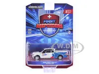 2020 Ford F-150 XLT Pickup Truck "AMR Safety Team" White and Blue "First Responders" Series 2 1/64 Diecast Model Car by Greenlight