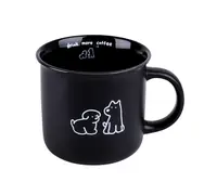 Toro Keramický hrnek Pejsek 380 ml 1 ks černý