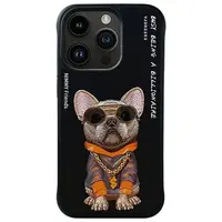 Zadní kryt NIMMY case GLASSES COOL DOG pro Apple iPhone 15 Pro Max, černá