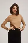 Marisse Ribbed Turtleneck Blouse