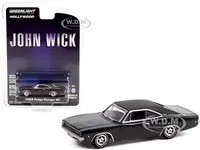 1968 Dodge Charger R/T Gloss Black with Vinyl Black Top "John Wick" (2014) Movie "Hollywood Series" Release 33 1/64 Diecast Model Car by Greenlight