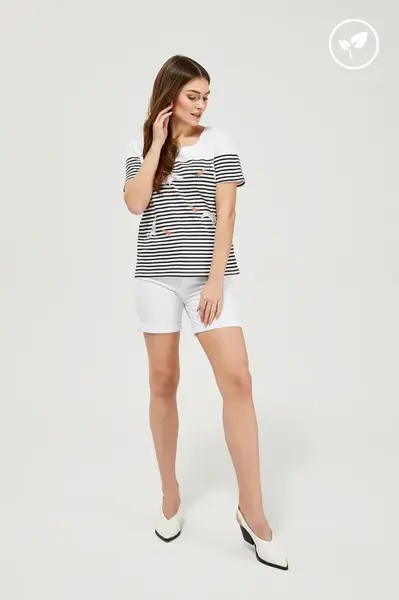 Marisse Lyocell Shorts L-Sh-3406 White