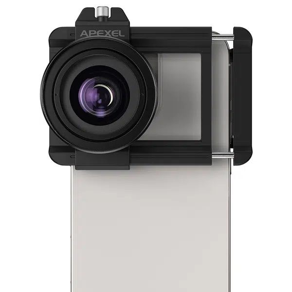 APEXEL ZM100 Smartphone Macro Lens 10-20X Magnification Ultra-large F1.05 Aperture DSLR Camera Effect 1.5-4.5cm Focus Distance