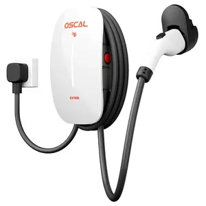 Oscal EV7000 Smart Wall Mounted EV Charger EU Plug White
