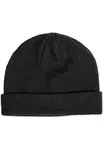 Short knit beanie black