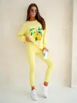 Resti Women's cotton set with lemon sweatshirt and leggings