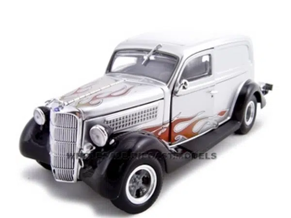 1935 Ford Sedan Delivery Silver 1/24 Diecast Car by Unique Replicas