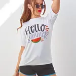 Resti Women's sports set with a t-shirt and shorts Hello Summer