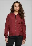 Women's Light Bomber jacket in burgundy