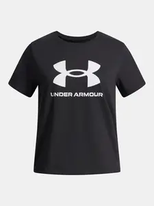 Dívčí tričko Under Armour UA BIG LOGO SS-BLK - Holky