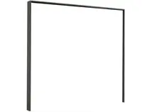 Paspartový rám k šatníkovej skrini Coventry, 228 cm, antracitová oceľ%