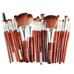 Štetce na líčenie - Hnedá/Strieborná H4525