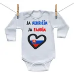 Boodyy Body s dlhým rukávom Ja nekričím, ja fandím 68 (3-6 mesiacov)