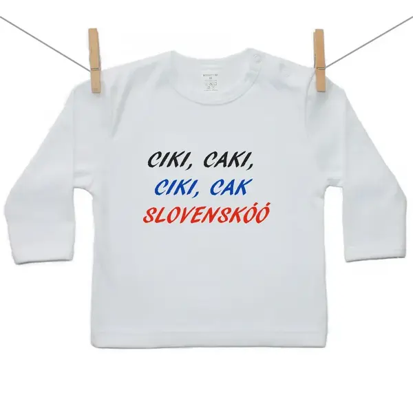 Boodyy Tričko s dlhým rukávom Ciki, caki, ciki, cak 110 (4-5 rokov)
