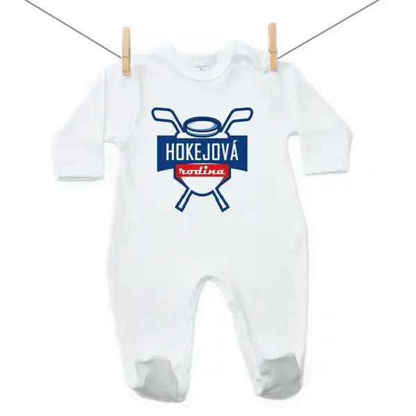 Boodyy Overal Hokejová rodina 74 (6-9 mesiacov)