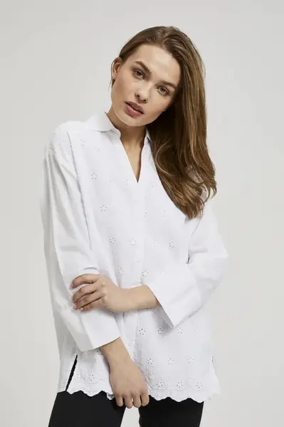 Marisse Women's Shirt L-Ko-4340 White
