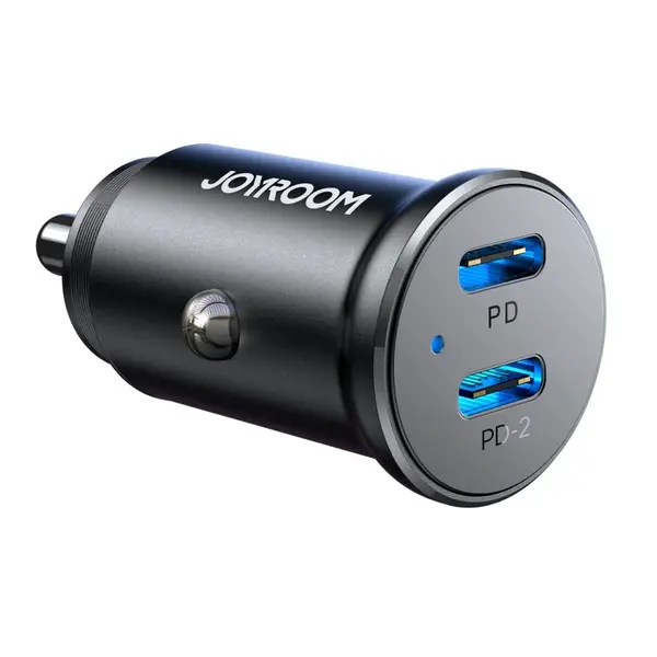 Joyroom JR-CCN06 autonabíjačka 2x USB-C 30W, čierna