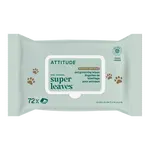 Prírodné vlhčené čistiace obrúsky ATTITUDE Super leaves Pets pre zvieracích miláčikov