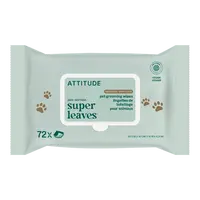 Prírodné vlhčené čistiace obrúsky ATTITUDE Super leaves Pets pre zvieracích miláčikov