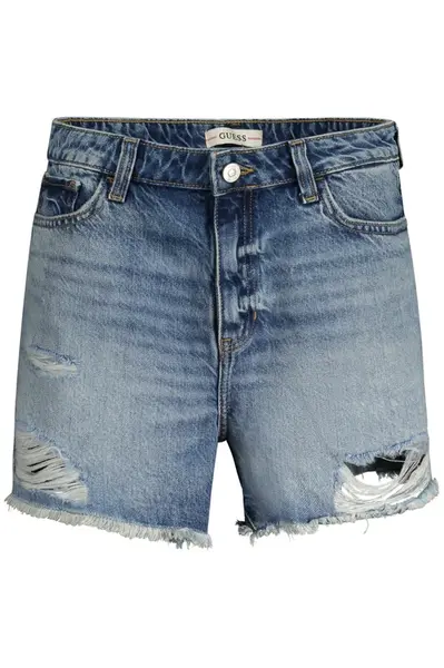 Světle modré dámské džínové kraťasy Guess Relaxed Short