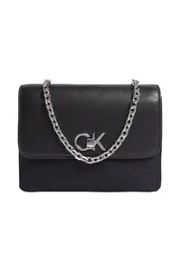 Calvin Klein Handbag Women / Girl Black Jacquard Mono