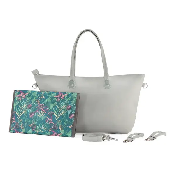 Taška prebaľovacia Treasurebag Light Grey Nature Vibes, Premium