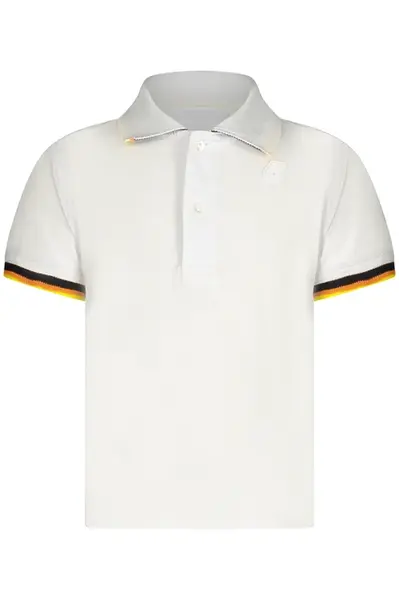 Dětské bílé polo triko s krátkým rukávem