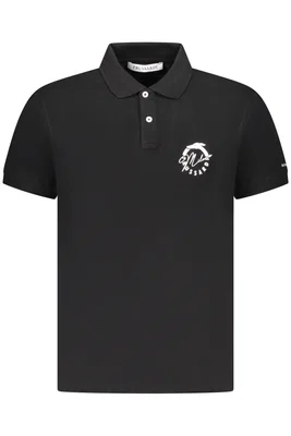 TRUSSARDI MEN'S SHORT SLEEVE POLO BLACK