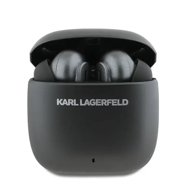 Bezdrátová sluchátka Karl Lagerfeld Elongated Logo ANC/ENC TWS, černá