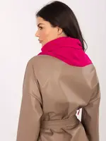Fuchsiová šála s ozdobami