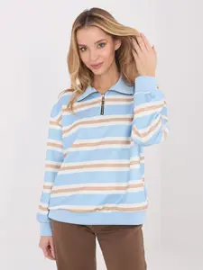 Pruhovaná halenka s límcem