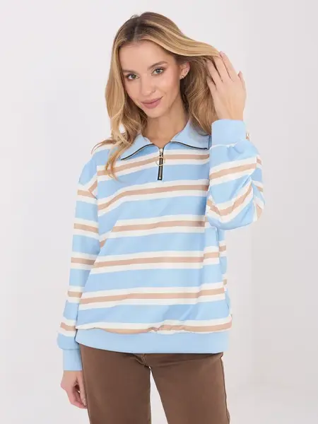 Pruhovaná halenka s límcem