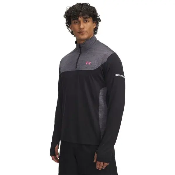 Under Armour TECH UTILITY 1/4 ZIP Pánská mikina, černá, velikost L