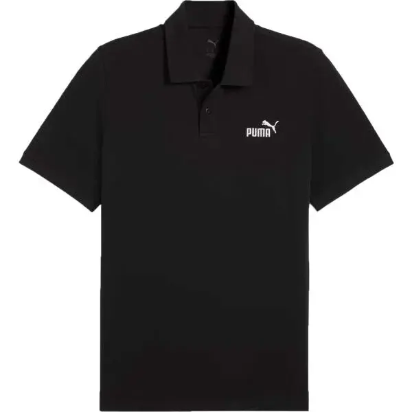 Puma ESSENTIALS NO 1.LOGO PIQUE POLO Pánské polo triko, černá, velikost