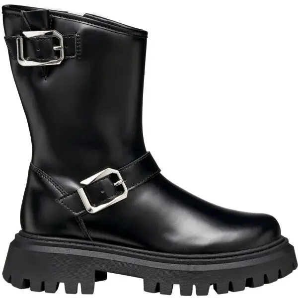 Geox J MAQUINNENS Dievčenská zimná obuv, čierna, veľkosť